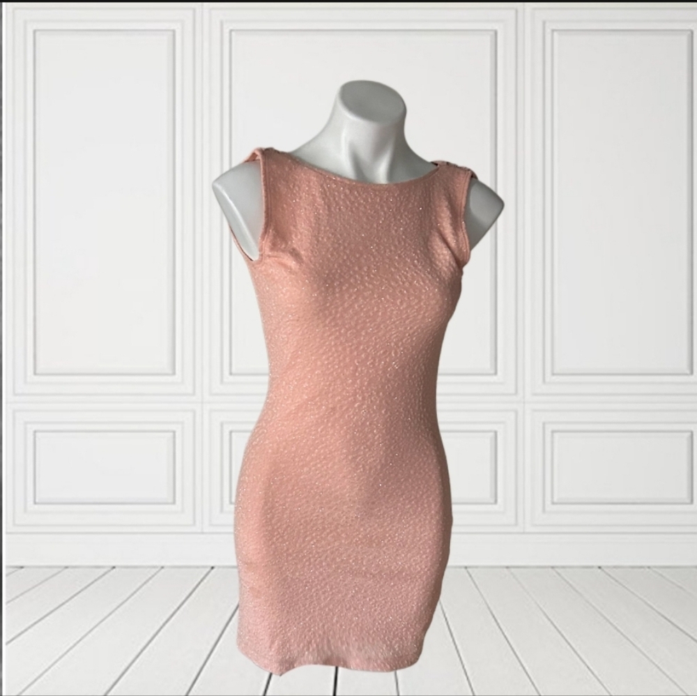 Voxx New York  Blush Cowl Back Mini Dress